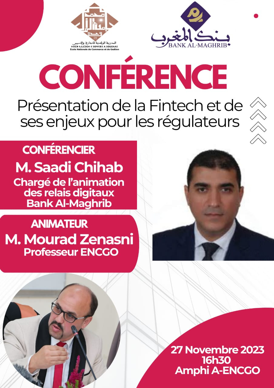 Conférence :" Présentation de la Fintech et de ses enjeux pour les régulateurs" .