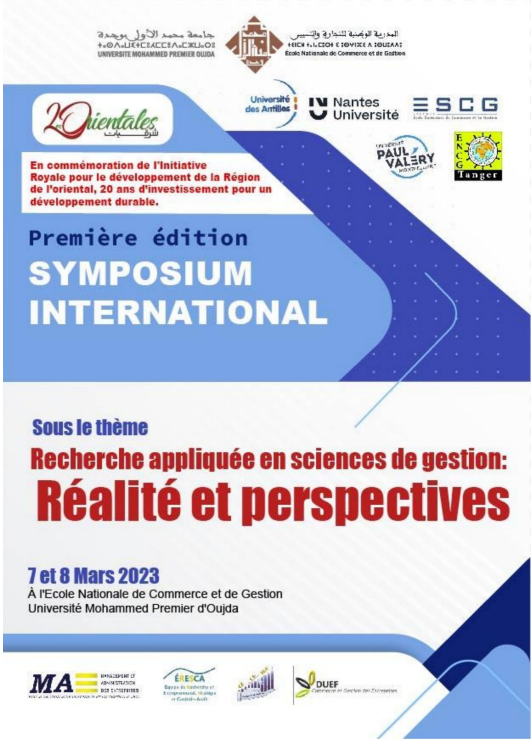 Symposium international sur la recherche en sciences de gesion sous le thème: Recherche appliquée en sciences de gestion:réalité et perspectives